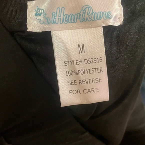 iHeartRaves Black Disco Mermaid Sequin Mini Skirt Size M NWOT Rave Festival EDM - Picture 9 of 9